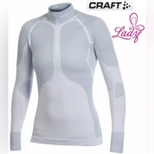 Craft Gray 1/4 Zip Compression Underwater Jersey.